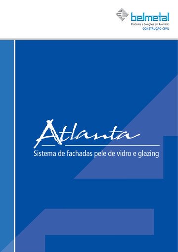 Capa do catálogo técnico de perfis de alumínio Linha Atlanta